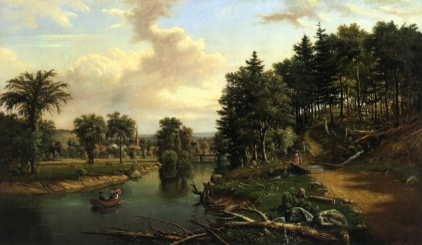 Main Product Photo of South of Sherburne on the Chenango Painting by Levi Wells Prentice