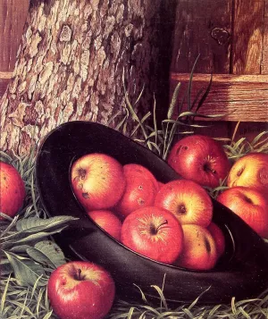 Still Life of Apples in a Hat painting by Levi Wells Prentice
