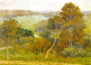 Hill and Hollow by Lewis Henry Meakin - Oil Painting Reproduction