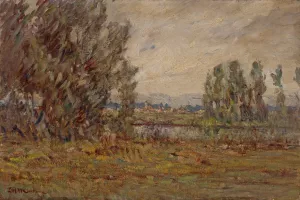 Landscape by Lewis Henry Meakin Oil Painting