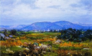 Landscape by Lewis Henry Meakin Oil Painting