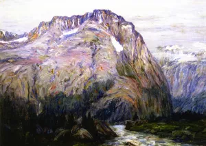 Mr. Denis, Kicking Horse Valley painting by Lewis Henry Meakin