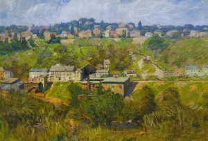 Mt. Auburn Above Henry Street, Cincinnati by Lewis Henry Meakin - Oil Painting Reproduction