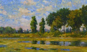 The Salt Pond painting by Lewis Henry Meakin