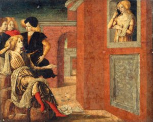 Scene from a Novella by Liberale Da Verona Oil Painting