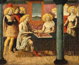 The Chess Players by Liberale Da Verona Oil Painting