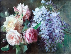 Fiori by Licinio Barzanti Oil Painting