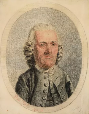 Jacques-Louis Perin, pere de l'artiste by Lie Louis Perin-Salbreux Oil Painting