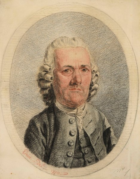 Jacques-Louis Perin, pere de l'artiste  by Lie Louis Perin-Salbreux - Hand-Painted Oil Painting Reproduction