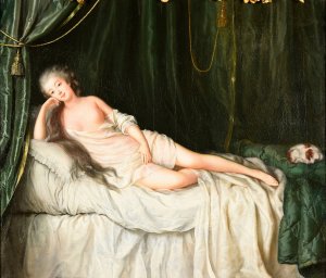 La Duthe couchee by Lie Louis Perin-Salbreux Oil Painting