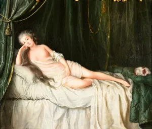 La Duthe couchee by Lie Louis Perin-Salbreux Oil Painting