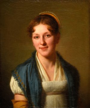 Mademoiselle Delamarre by Lie Louis Perin-Salbreux Oil Painting