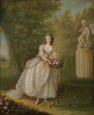Mademoiselle Duthe by Lie Louis Perin-Salbreux Oil Painting