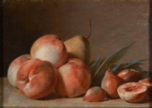 Peches et poires by Lie Louis Perin-Salbreux Oil Painting