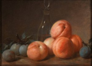 Peches et prunes by Lie Louis Perin-Salbreux Oil Painting