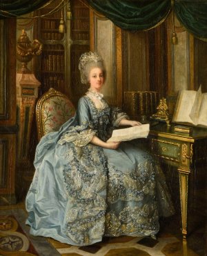 Portrait de Madame Sophie dit la Petite Reine by Lie Louis Perin-Salbreux Oil Painting