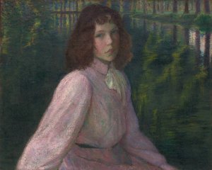 At the River's Bend by Lilla Cabot Perry Oil Painting