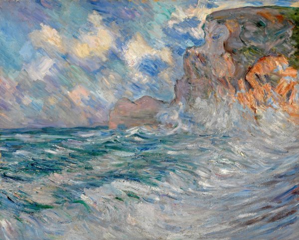 Cliffs at Etretat by Lilla Cabot Perry - Hand-Painted Oil Painting Reproduction