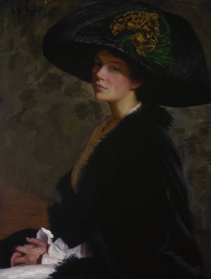 The Green Hat by Lilla Cabot Perry Oil Painting