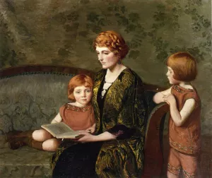 The Story Hour by Lilla Cabot Perry Oil Painting