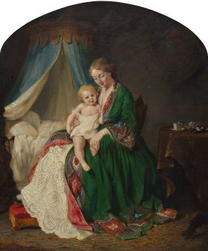 This Little Pig Went to Market by Lilly Martin Spencer Oil Painting