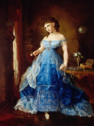 We Both Must Fade by Lilly Martin Spencer Oil Painting