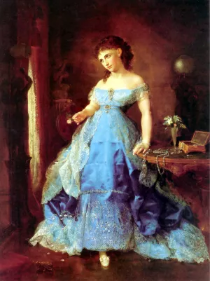 We Both Must Fade Oil painting by Lilly Martin Spencer