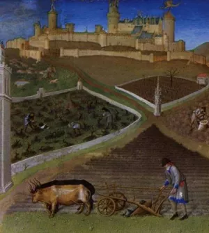 Les Tres Riches Heures du Duc de Berry Mars by Limbourg Brothers - Oil Painting Reproduction