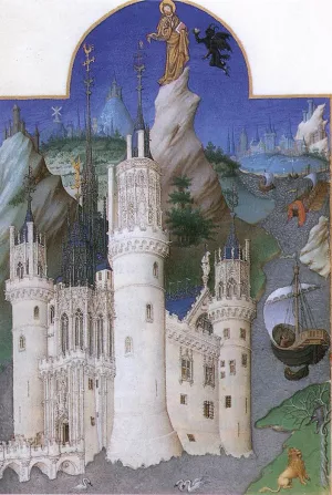 Les Tres Riches Heures du Duc de Berry by Limbourg Brothers - Oil Painting Reproduction