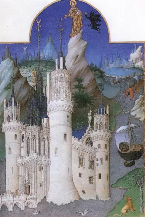 Les Tres Riches Heures du Duc de Berry by Limbourg Brothers Oil Painting