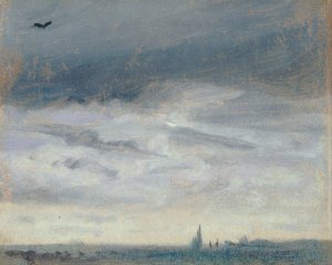 A Grey Day Oil painting by Lionel Constable