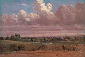 Landscape with Wheatfield Oil painting by Lionel Constable