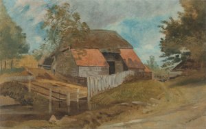 Old Barn by Lionel Constable Oil Painting