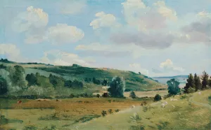 Summer Landscape near Dedham Oil painting by Lionel Constable