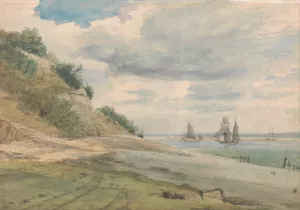 View near Walton on Naze by Lionel Constable Oil Painting