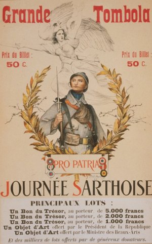 Grande Tombola. Journee Sarthoise - Pro Patria by Lionel Royer Oil Painting