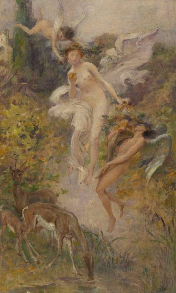 Le Gout  by Lionel Royer - Hand-Painted Oil Painting Reproduction
