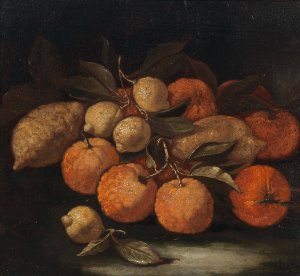 Lemons, oranges and citrons by Lionelli Oil Painting