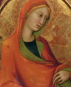 St Mary Magdalene Detail by Lippo Memmi - Oil Painting Reproduction