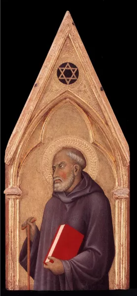 Vallombrosan Saint by Lippo Memmi - Oil Painting Reproduction