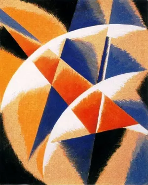 Komposition by Liubov Popova Oil Painting