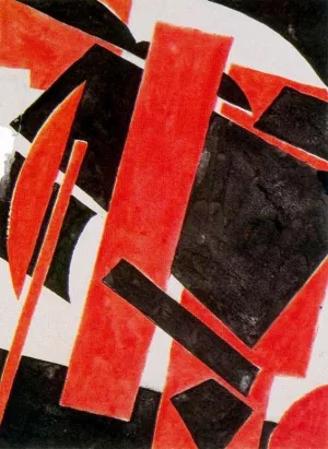 Mappe mit sechs Linolschnitten by Liubov Popova Oil Painting