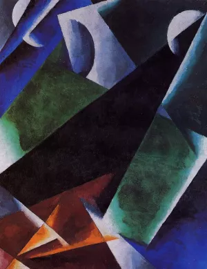 Painterly Architectonic painting by Liubov Popova