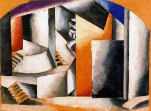 Romeo and Julieth by Liubov Popova - Oil Painting Reproduction
