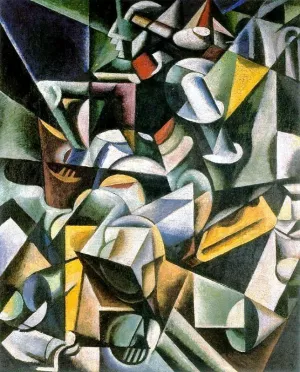 Sitzende Frau painting by Liubov Popova