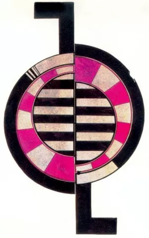 Textilentwurt by Liubov Popova Oil Painting