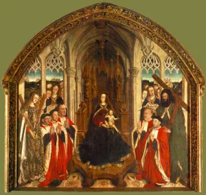 Altarpiece of the Councillors by Lluis Dalmau - Oil Painting Reproduction