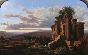 Ruins Oil painting by Lluis Rigalt