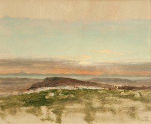 Landscape by Lockwood De Forest Oil Painting