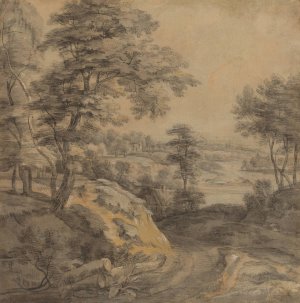 Landscape by Lodewijk De Vadder Oil Painting